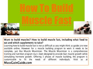 How To Build Muscle Fast.pdf