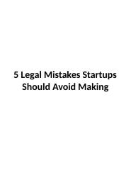 5 Legal Mistakes Startups Should Avoid Making.pdf